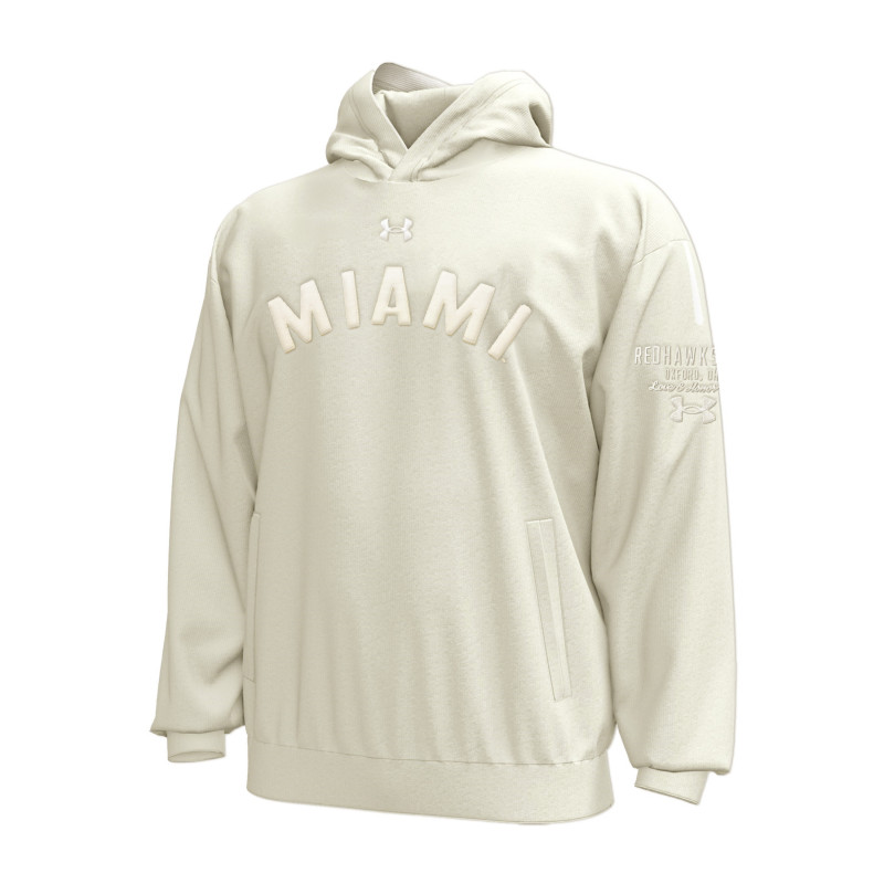 Miami RedHawks Under Armour Tonal Arched Double Knit Hood
