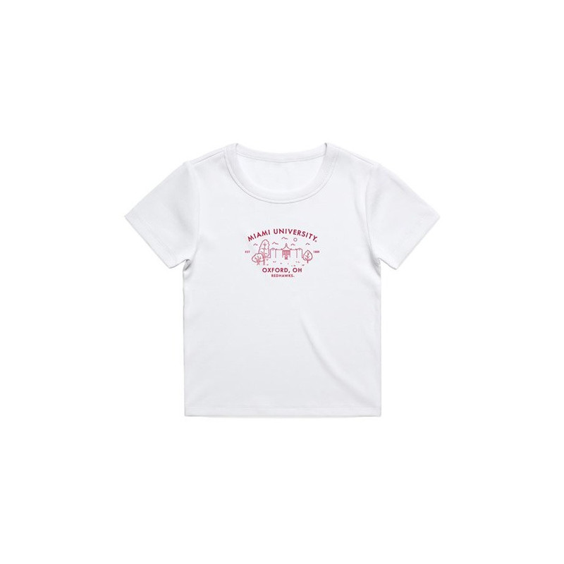 Miami RedHawks Women's Ribbed T-shirt