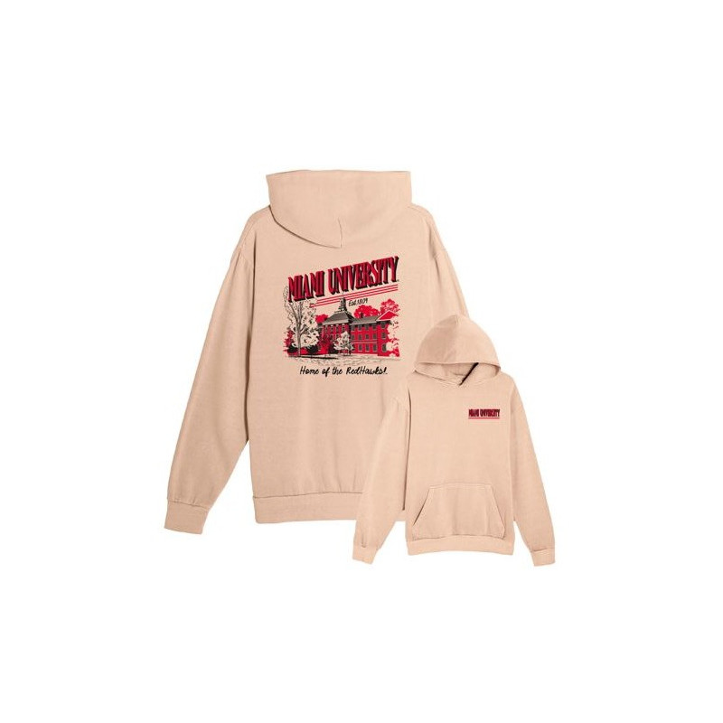 Miami RedHawks Vintage Back-Graphic Hood