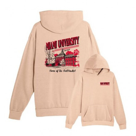 Miami RedHawks Vintage Back-Graphic Hood
