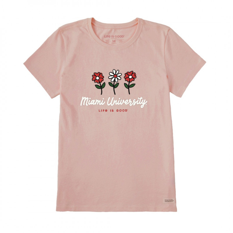 Miami RedHawks Life is Good Floral T-shirt