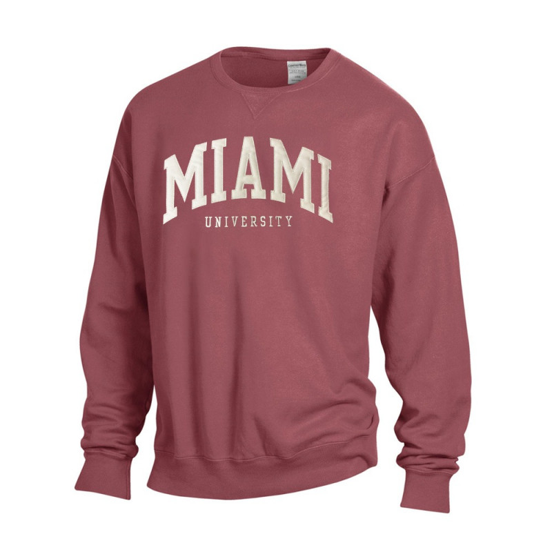 Miami RedHawks Twill Miami Stitched Crew