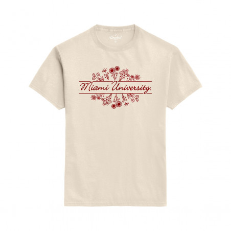 League Miami Botanical Short Sleeve Tee, Cream