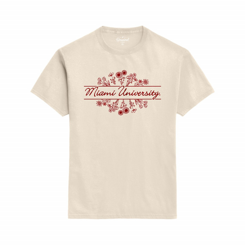League Miami Botanical Short Sleeve Tee, Cream