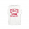 New Agenda Miami Womens Baby Rib Tank, White