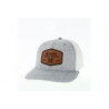 Legacy Miami Melange Adj Hat w/Leather Patch, Gray/White