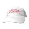 Legacy Miami Raised Embroidered Relaxed Twill Adj Hat, White