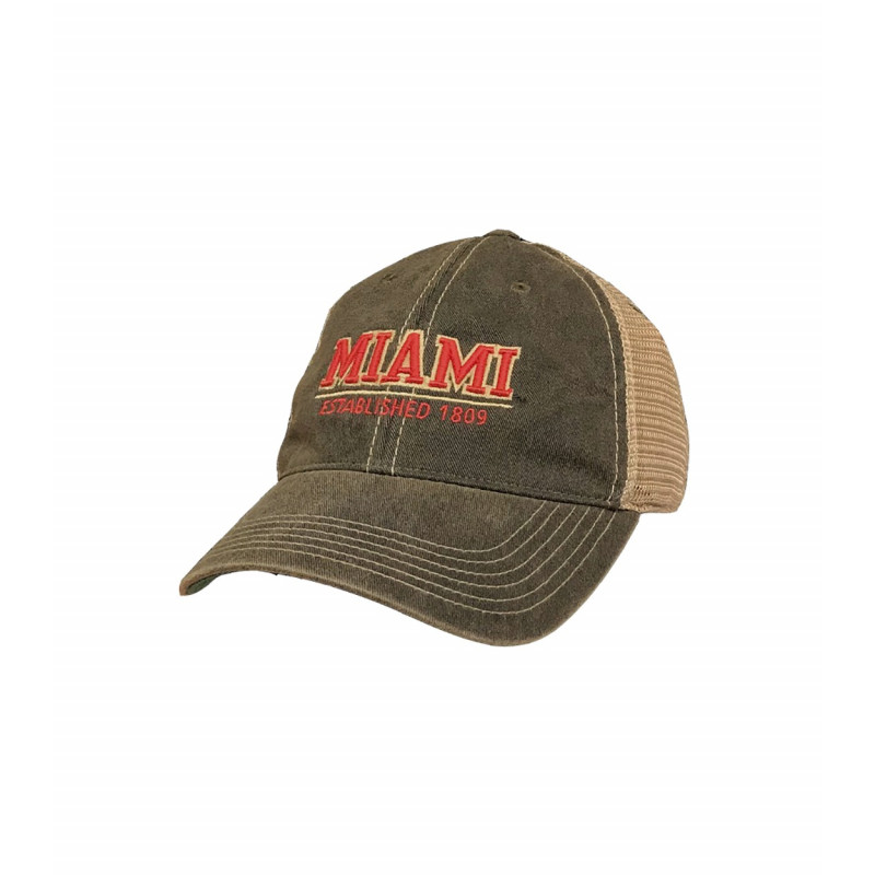 Miami University Black Est. 1809 Adjustable Hat