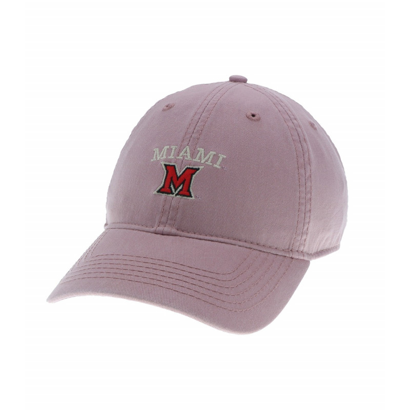 Miami University Dusty Rose Adjustable Hat