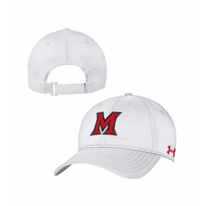 Under Armour Miami University White Adjustable Hat