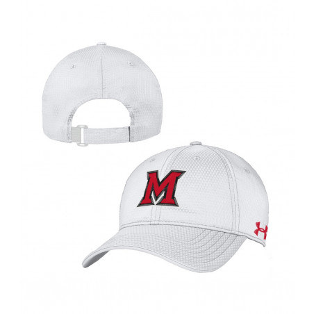 Under Armour Miami University White Adjustable Hat