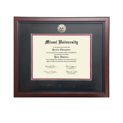Miami University Mahogany Diploma Frame