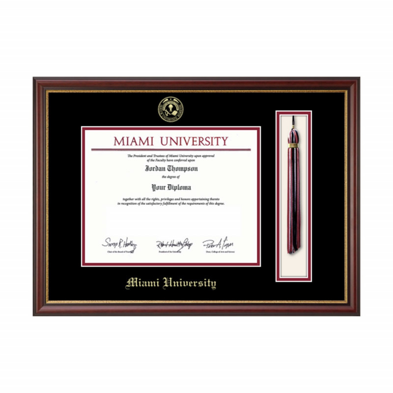 Miami University Tassel Edition Diploma Frame 6
