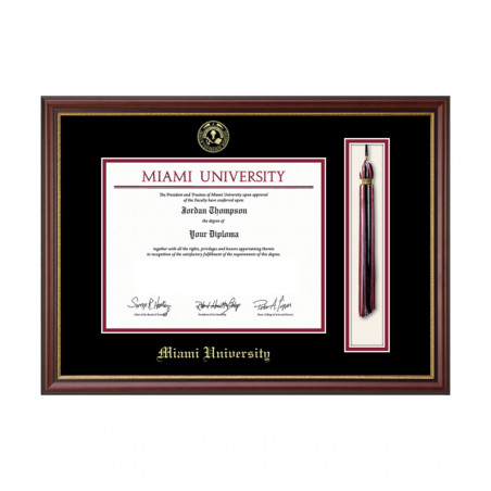 Miami University Tassel Edition Diploma Frame 6
