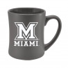 Miami University White Imprint Ceramic Mug, Gray, 16oz