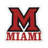 Block "M" Logo over Miami 7" Magnet