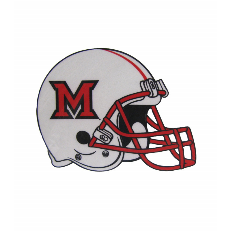 Medium Miami RedHawks Football Helmet Decal