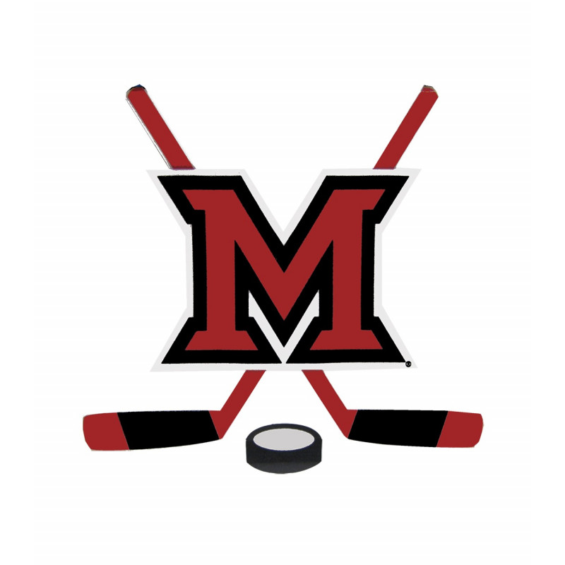 Medium Miami RedHawks Hockey Decal