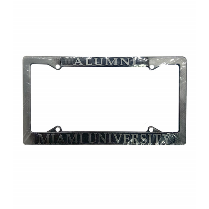 Miami Alumni Pewter License Plate Frame