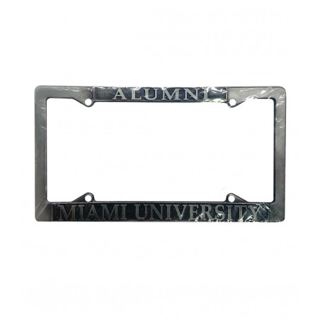 Miami Alumni Pewter License Plate Frame