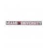 Miami University with Hawk's Head Static Decal