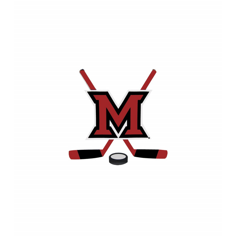 Mini Miami RedHawks Hockey Decal