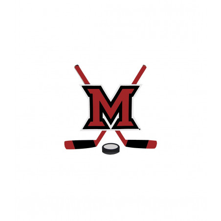 Mini Miami RedHawks Hockey Decal