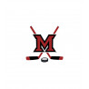 Mini Miami RedHawks Hockey Decal