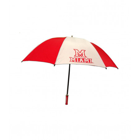 Miami RedHawks Red & White Golf Umbrella
