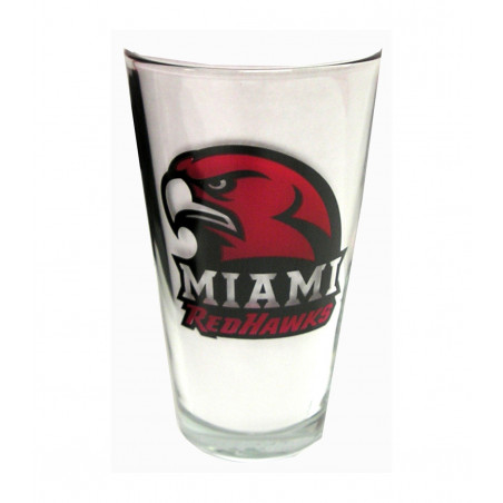 Miami RedHawk 16oz. Glass Mixer