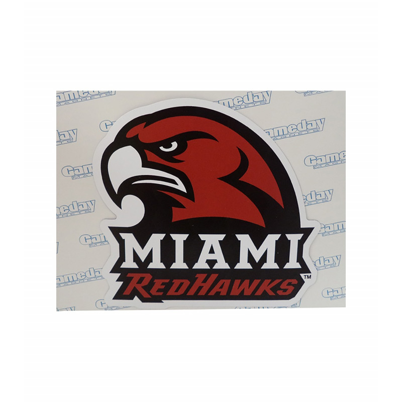 Miami RedHawk 6" Athletic Logo Magnet