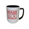 Miami University White & Black Café 17oz. Mug