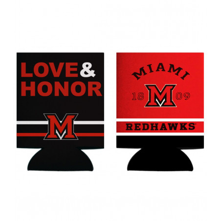 Miami University "Love & Honor" Coozie
