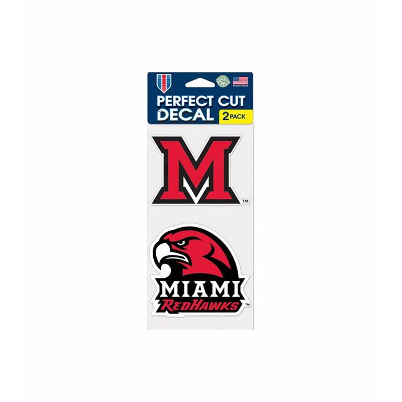 Miami University RedHawks 2-Pack Decals