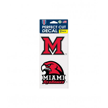 Miami University RedHawks 2-Pack Decals