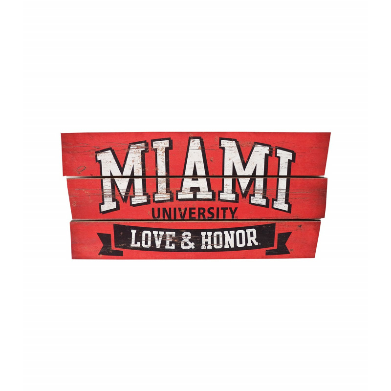 Legacy Wooden Plank Love and Honor Sign