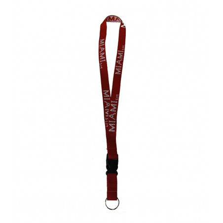 Miami Repeating Red Lanyard