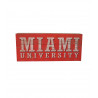 Miami University 6" x 2.5" Red Shelf Block
