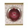 Miami University Matte Finish Glass Ball Christmas Ornament