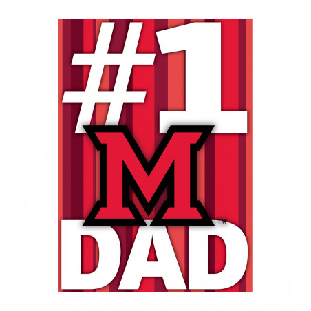 1 Dad Miami University Father's Day Card