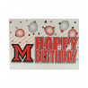 Miami Balloon and Block "M" Birthday Card