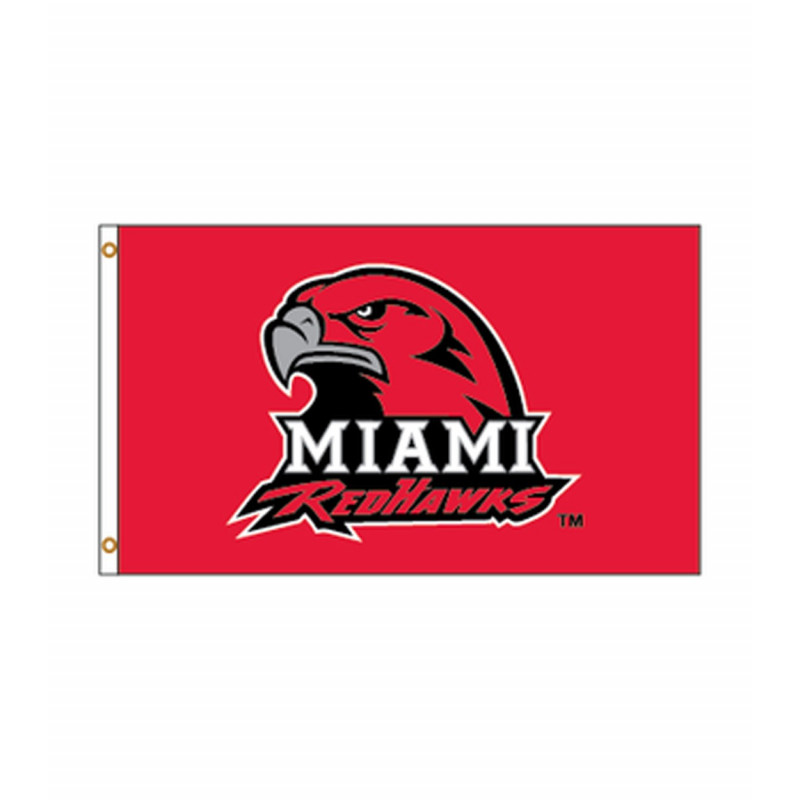Miami RedHawks 3'x5' Flag