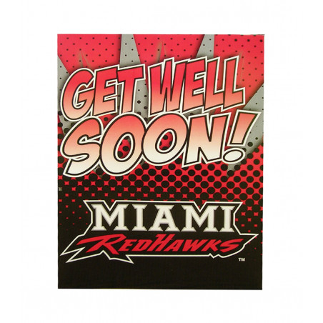 Miami RedHawks Get Well Soon Card