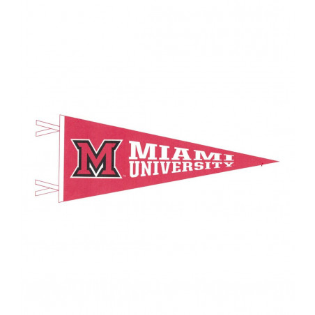 Miami University 12x30" Felt Pennant with M-Logo
