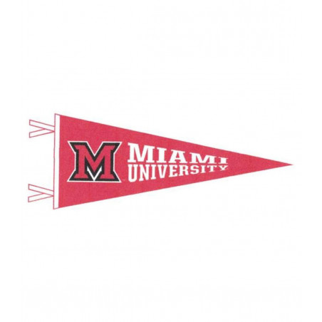 Miami University 6x15" Felt Pennant with M-Logo