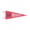 Miami University 6x15" Felt Pennant with M-Logo