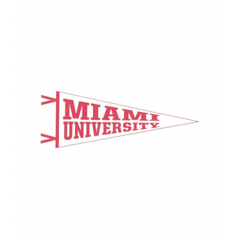 Miami University 6x15" White Felt Pennant