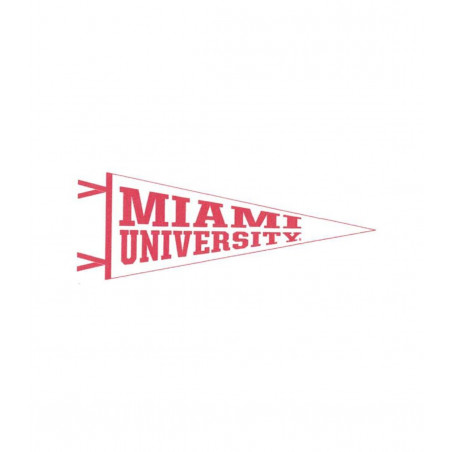 Miami University 6x15" White Felt Pennant