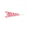 Miami University 6x15" White Felt Pennant