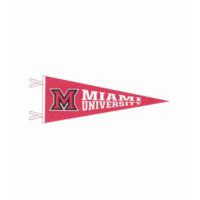 Miami University 9x24" Felt Pennant with M-Logo